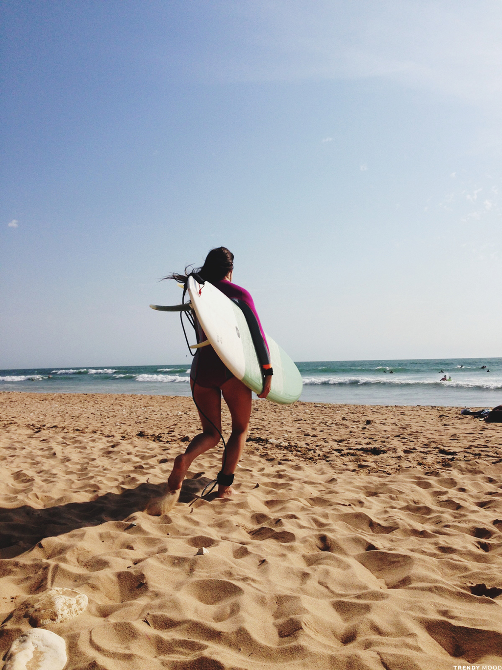 La planche de surf…