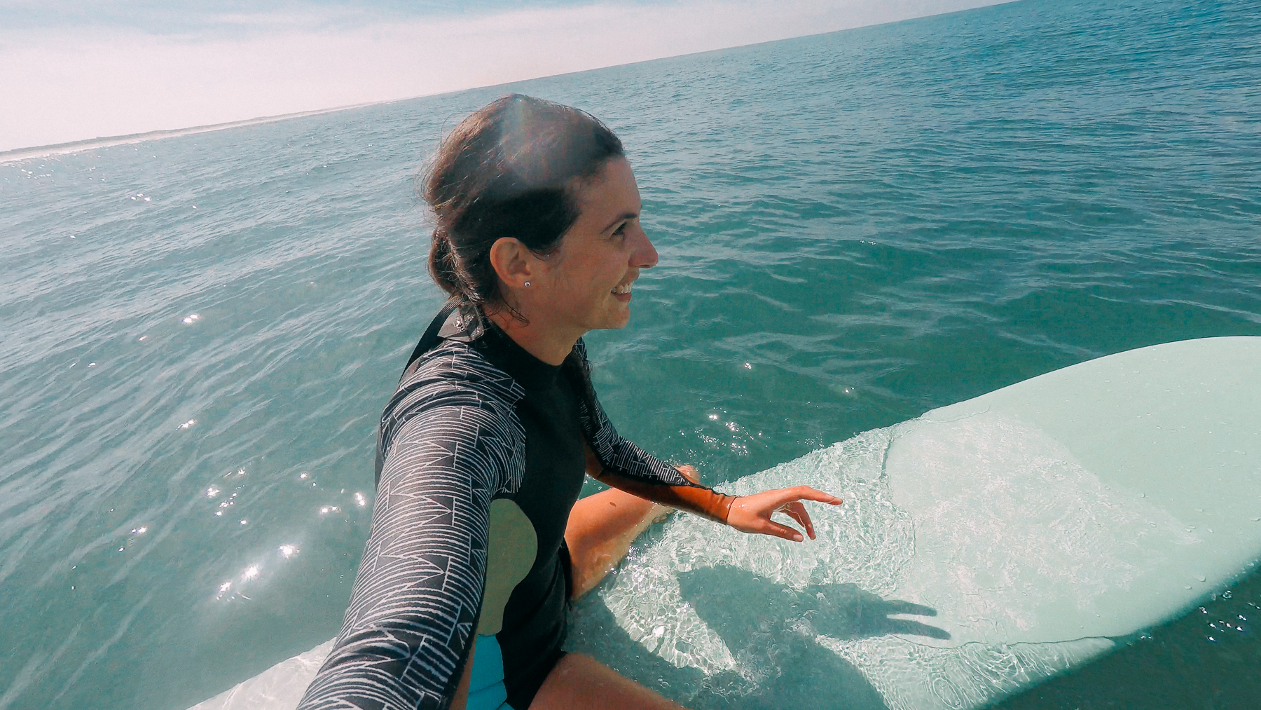 Selfie sur ma planche de surf Chipiron