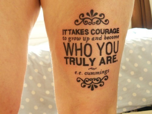 Tatouage - Typographie
