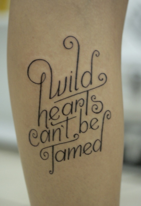 Tatouage - Typographie