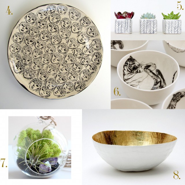 Vaisselle et pots de fleurs Etsy