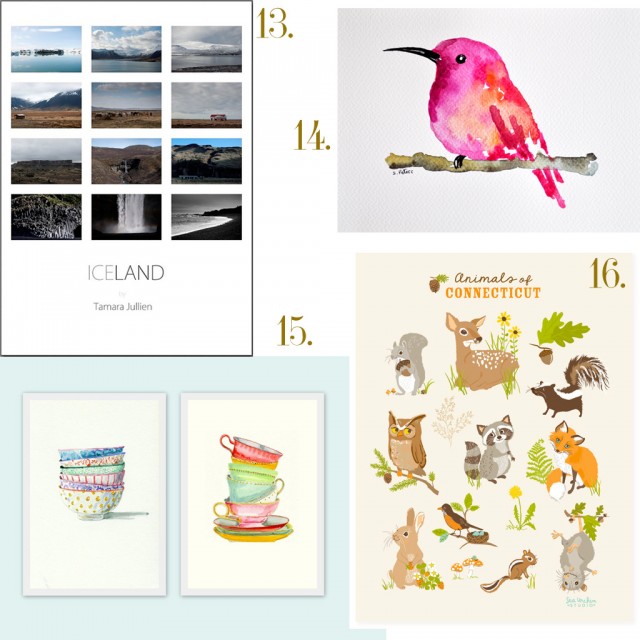 Livre et affiches sur Etsy