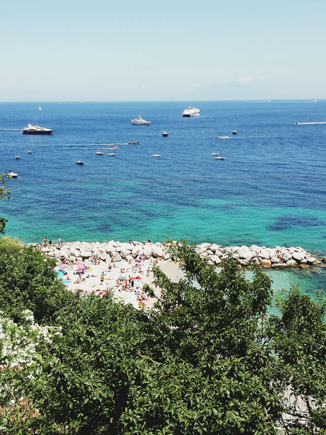 Plage de Capri à Marina Grande
