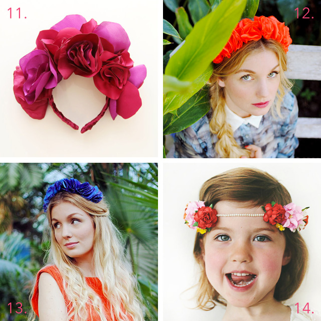 Etsy - Couronnes de fleur