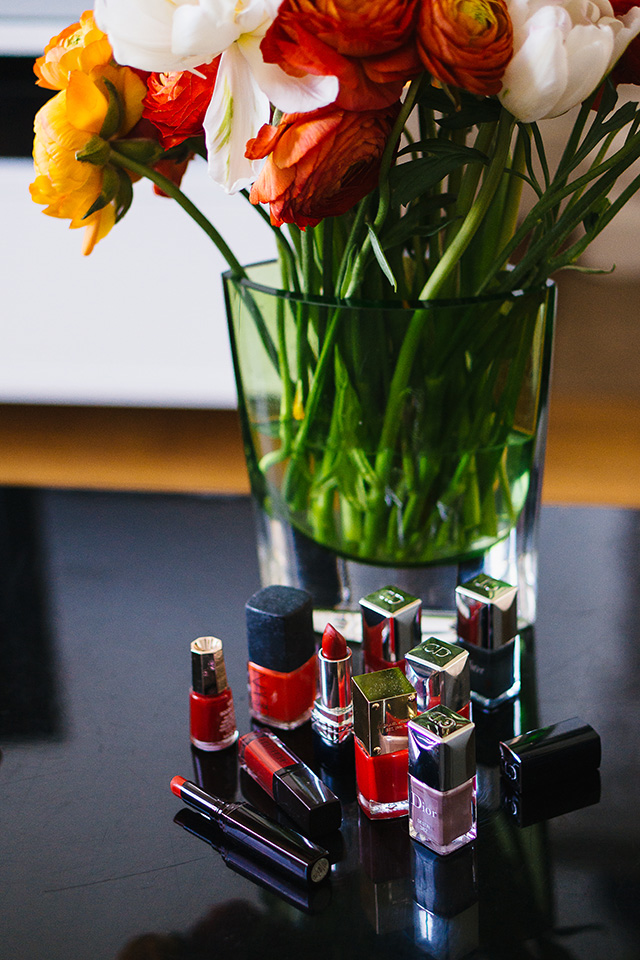 Dans le vanity d'Alexandra