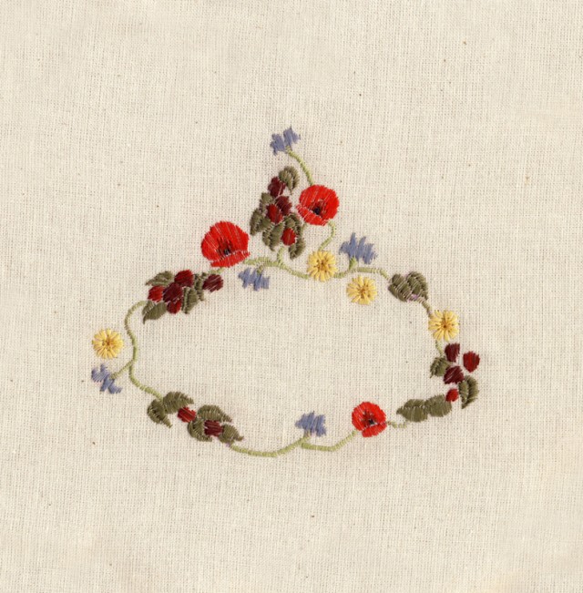 Broderie fleurs Chloe Giordano