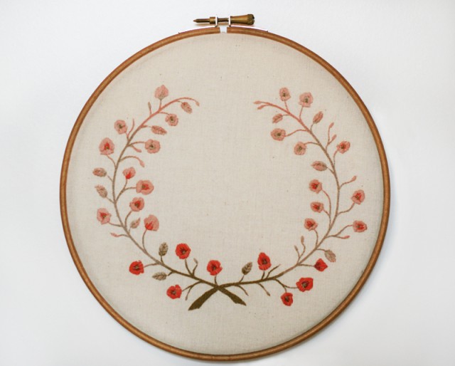 Fleurs brodées Chloe Giordano