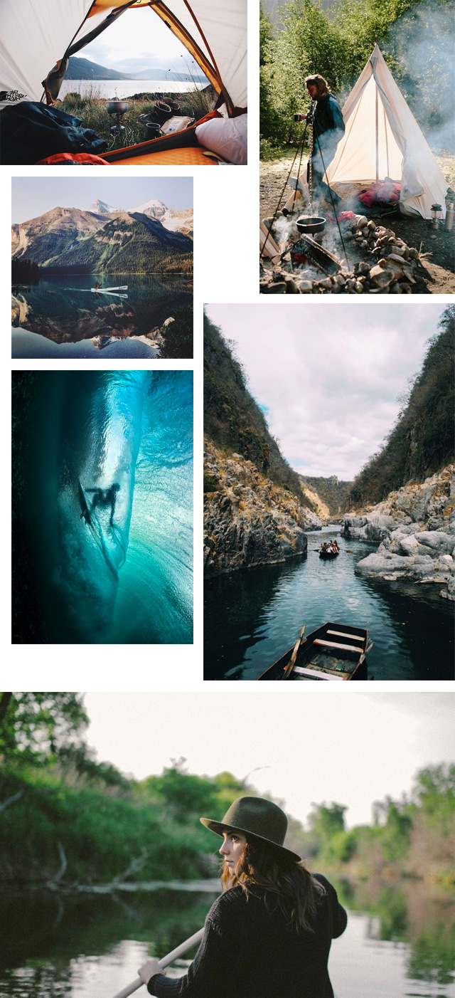 Mosaïque Pinterest "Outdoor Lifestyle"