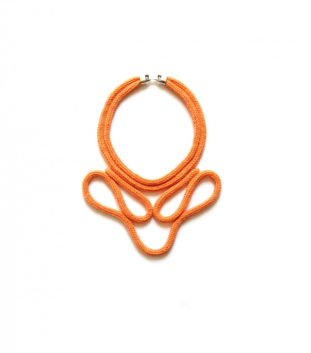 Rhizom - Collier Boucles Orange