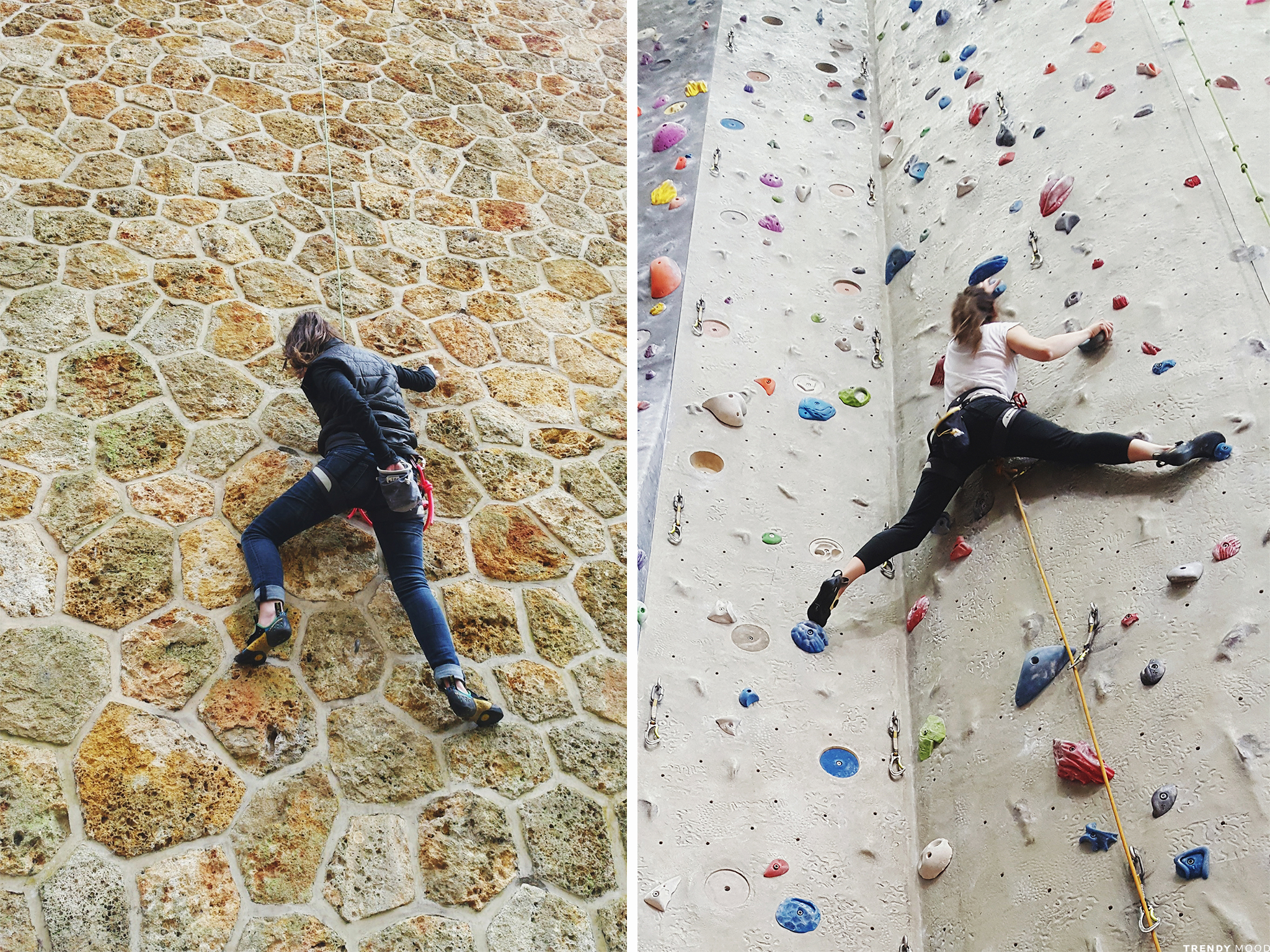 Escalade moulinette VS tête