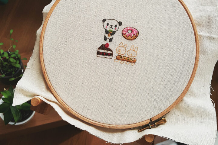 Motifs Kawaï broderie - aiguille magique