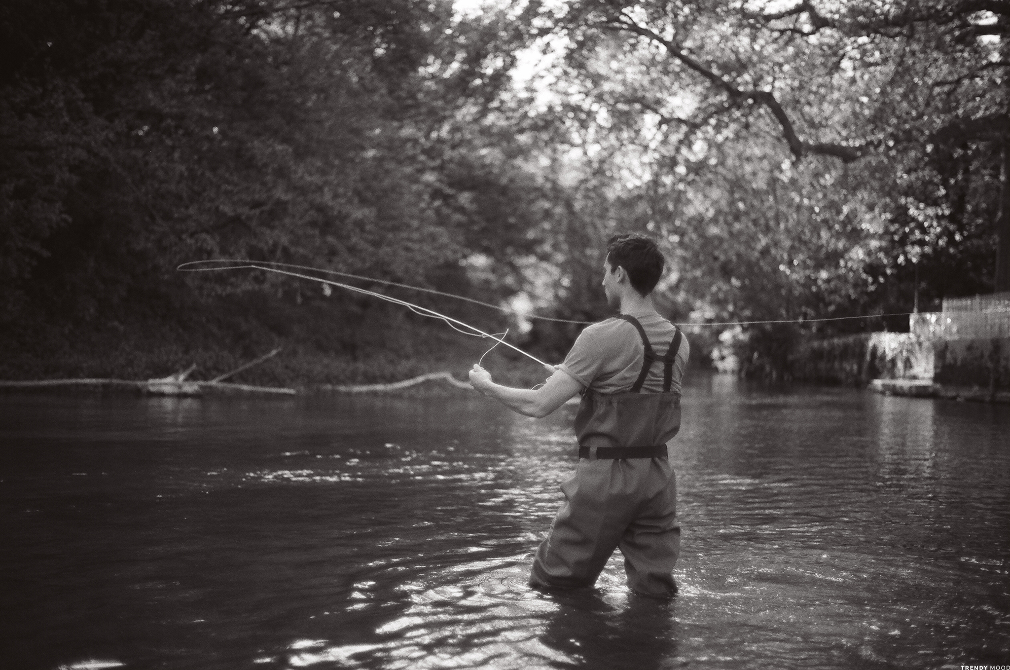 Photographie Nikon FM2 - Pêche à la mouche en Charente