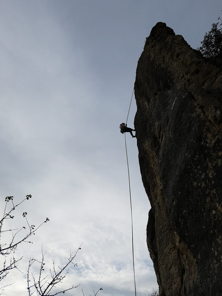 Descente en rappel