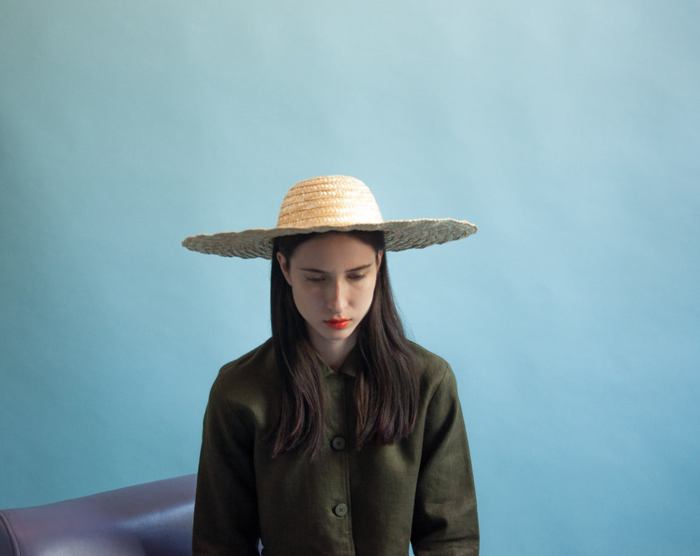 chapeau de paille / bords large chapeau / plage chapeau / 1250a