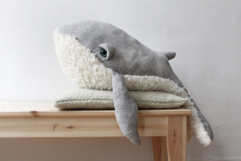 Grand Baleine Papy Peluche Doudou