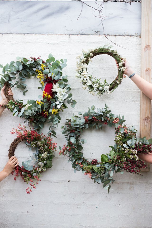 a natural Christmas Wreath