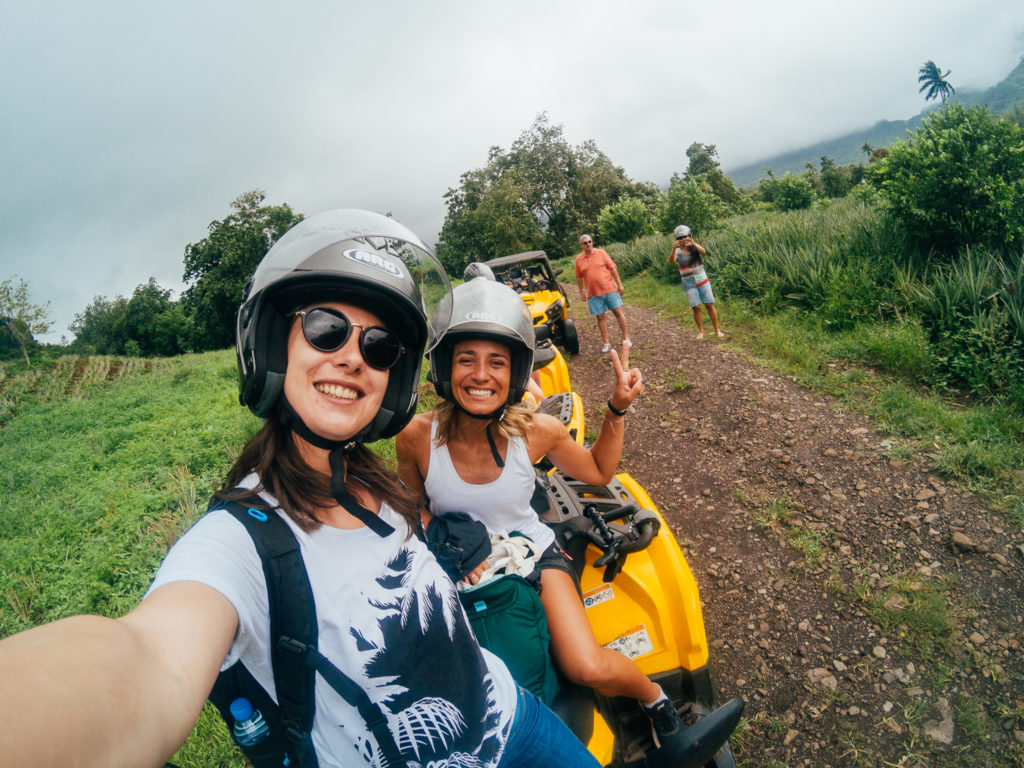 Voyage à Tahiti - Moorea - Quad - Selfie