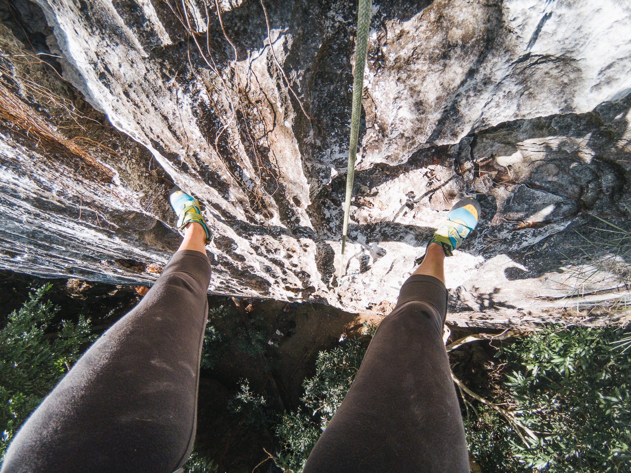 Haut de voie d'escalade à Thakek - Laos