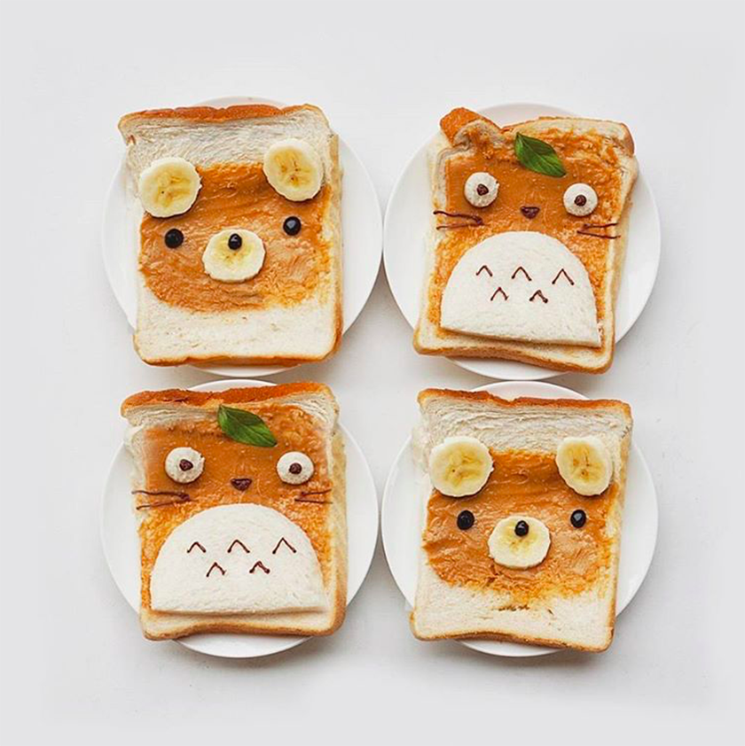 Recette végétarienne Pinterest - Tartine de beurre de cacahuète