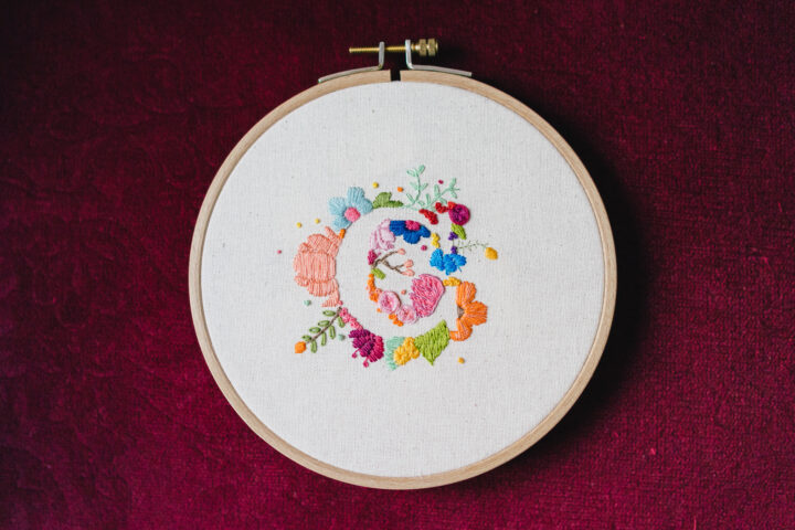 abécédaire fleuri lettre C