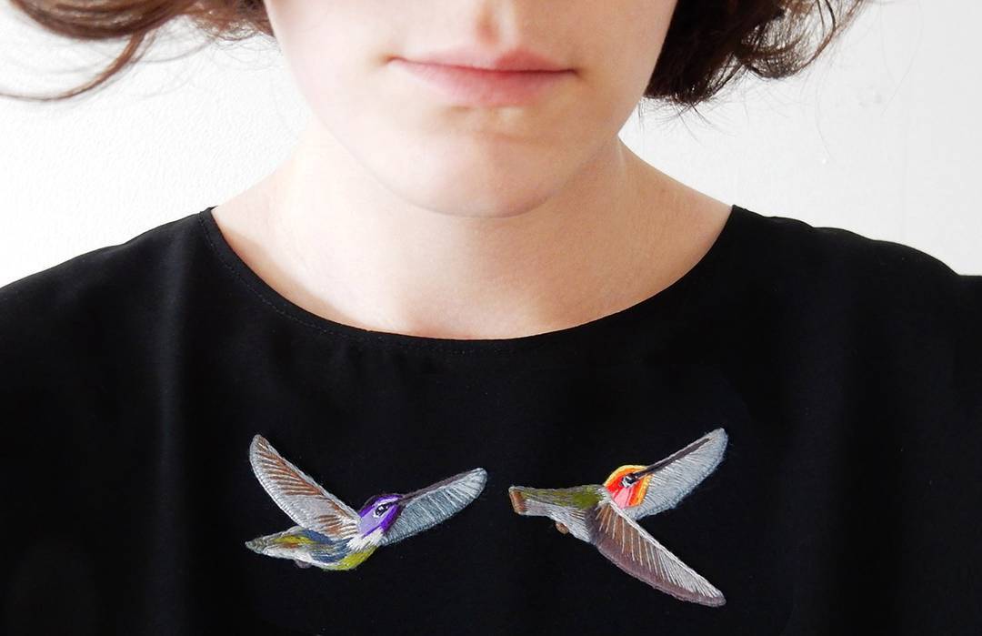Deux broches oiseaux - Lera Petunia