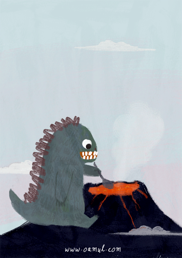 Oamul Lu - Gif animation dragon