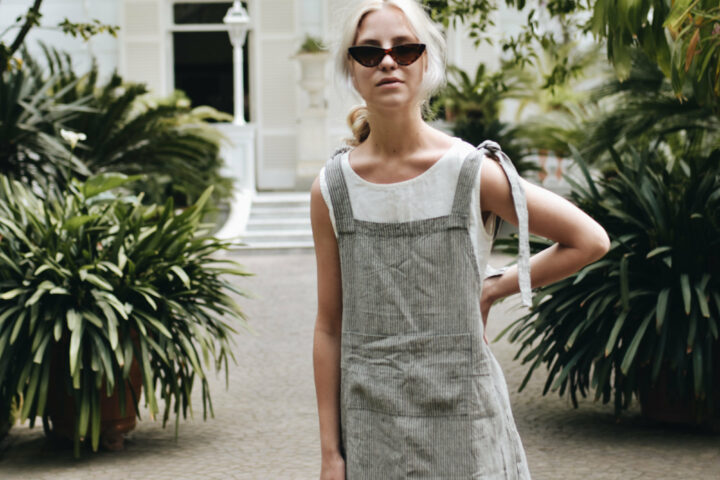 Robe chasuble en lin - Linen Fox - Etsy